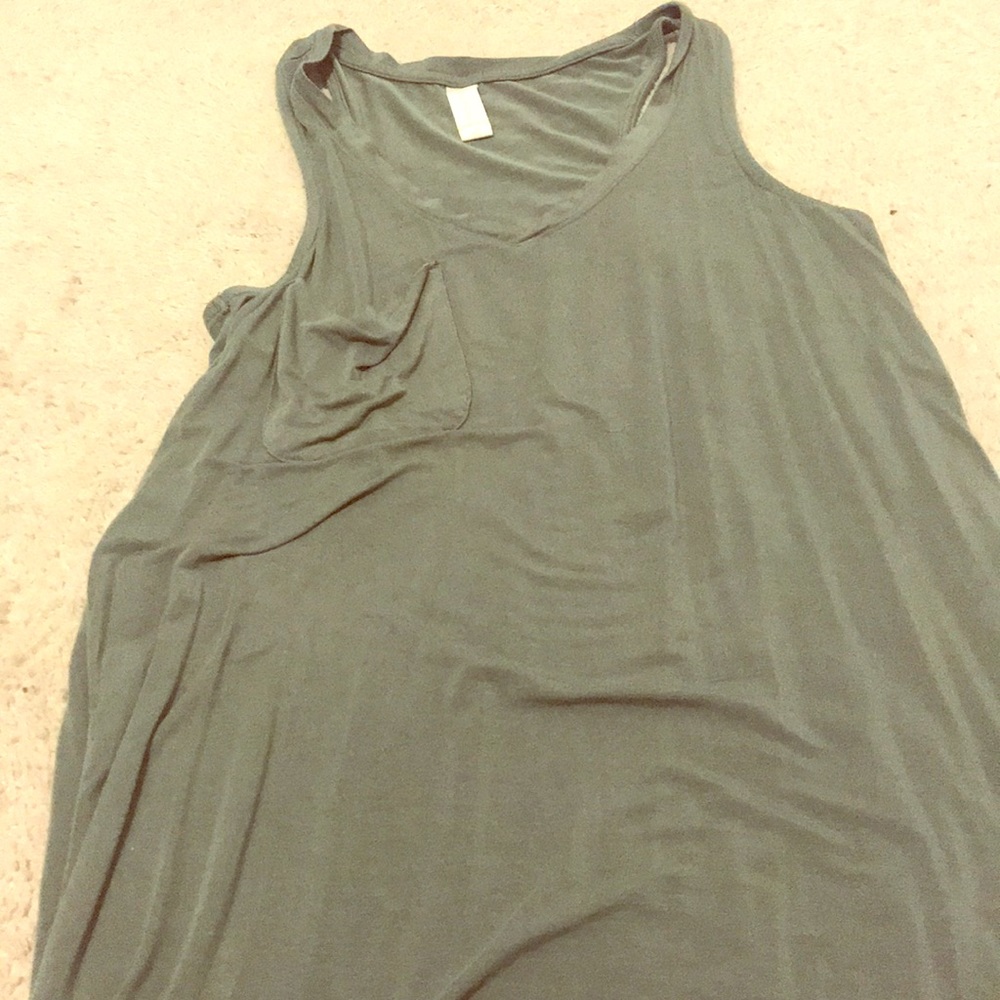 Green tank top dress